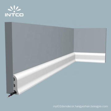 INTCO interior construction moulding waterproof paintable decorative moulding plastic floor skirting board